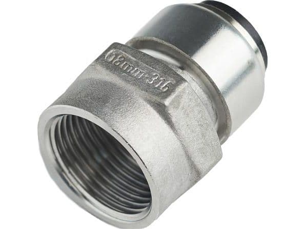 Roth overgang rustfri stål 22 mm x 34" muffe muffa