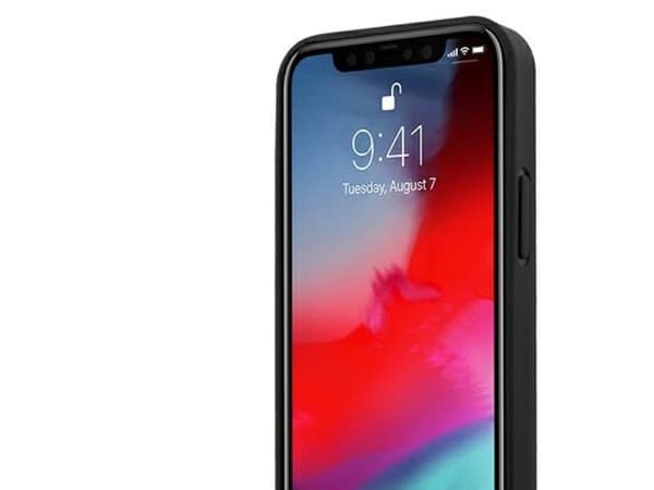 BMW lærpreget etui til iPhone 12 mini - svart