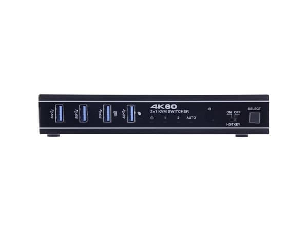 InLine KVM-switch - 2-vägs - HDMI &amp; USB-C - 4K60Hz - Switch (57885E)