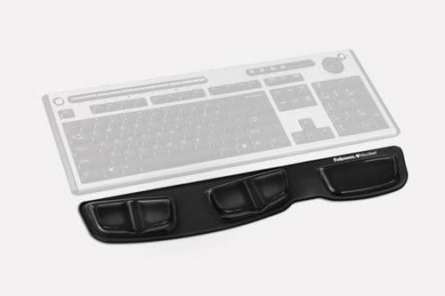 Fellowes Keyboard Palm Support - näppäimistön alusta ranteen tuella - musta