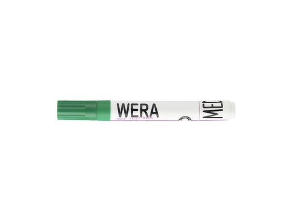 Wera permanent marker 1-4 mm grön - (12 st.)