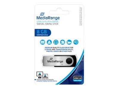 MediaRange USB Flexi-Drive - USB-flashstasjon - 8 GB - USB 2.0