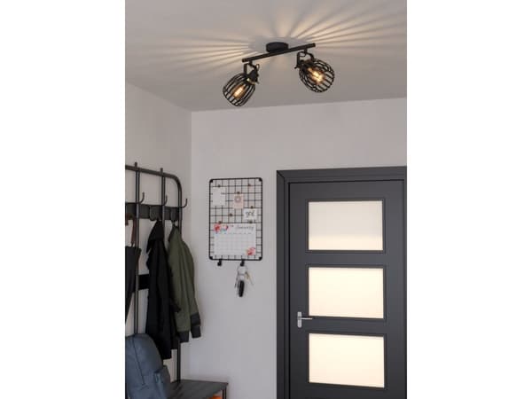 EGLO GIRONA SKINNE 2XE27 SORT/BM