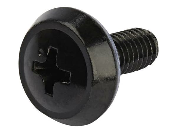 StarTech.com CABSCREW1032, Bolts & nuts, Terästä, Kiertopää, Musta, TAA, CE, REACH, RoHS, 15,9 mm