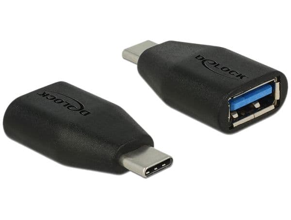 Delock - USB-adapter - USB-C (hane) till USB typ A (hona) - USB 3.0 - svart