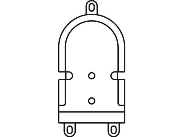 Siedle 200029839-00 dørtelefon-tilbehør monteringsutstyr sort