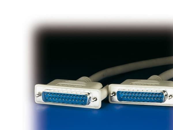 ROLINE RS232 Cable, M - M 9 m, 9 mm, Grå