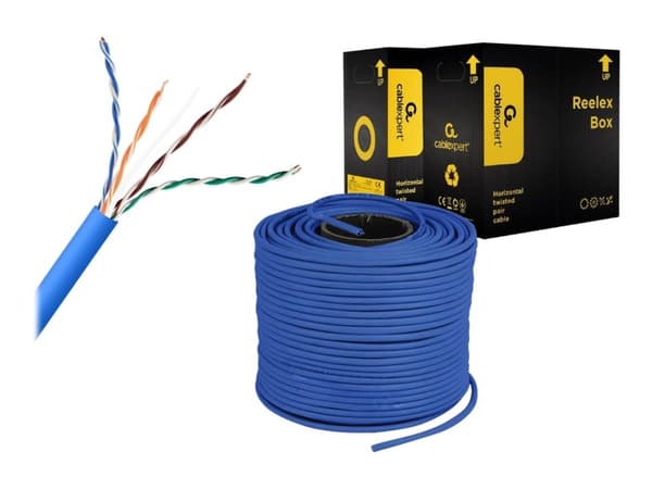 Cablexpert - Samlet kabel - 305 m - UTP - CAT 5e - solid - blå