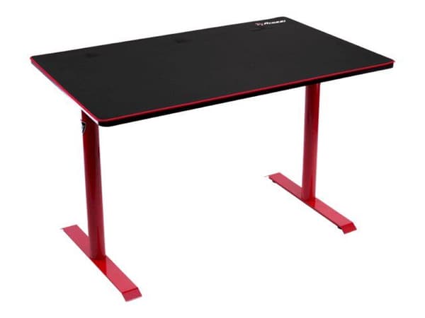 Arozzi Arena Leggero - Bord - rektangulär - svart - röd bas