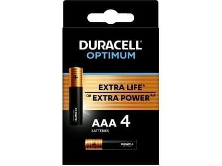 Duracell Optimum AAA-batterier 4 stk