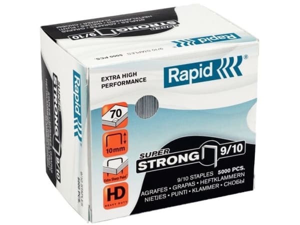 Häftklamrar Rapid Super Strong 9/10 galvaniserat stål (5000 st.)