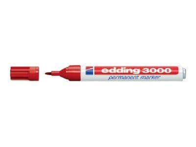 Edding 3000, Pyöreä pää, Sininen, Sininen, Punainen, Valkoinen, Alumiini, 1,5 mm, 3 mm