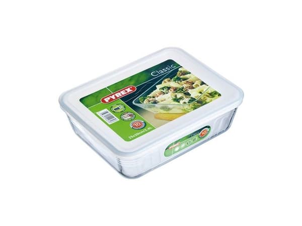 Pyrex 7070.55145, Grytfrom, Rektangulär, Glas, Plast, Transparent, Frankrike