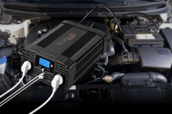 Technaxx TE22, Universal, Automatisk, 12 V, 2000 W, 230 V, DC-til-AC