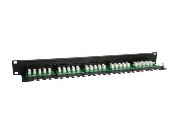 Equip 125298, RJ-45, Cat3, Sort, Rackmontering, 1U, RoHS