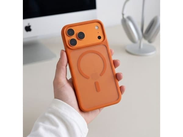 Tech-Protect Magmat Magsafe CC Case for iPhone 18 Pro Max / 17 Pro Max - Matte Orange