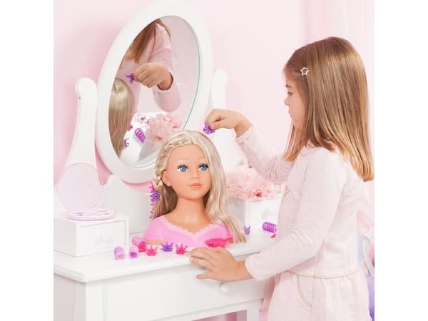 Charlene docka – styling head set