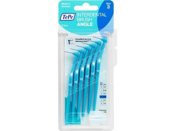 TePe interdentale børster Angle 6 stk 0,6 mm