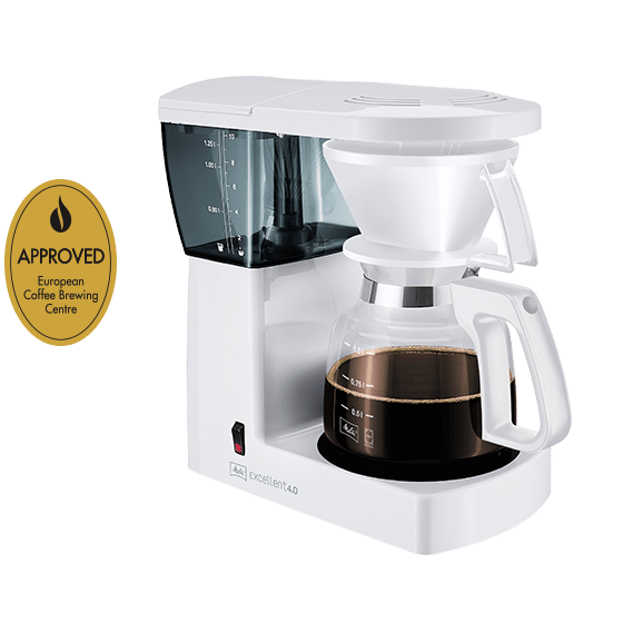 Melitta Excellent 4.0 - Kaffemaskin - 10 koppar - Vit