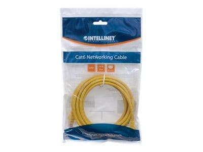 Intellinet Patchkabel RJ45 U/UTP Cat6 1.00m Hebelschutz gelb