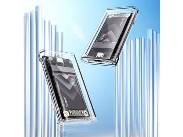 MSATA USB-C 3.2 5Gbps -asematasku - läpinäkyvä