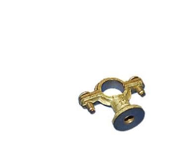 Rörbärare i mässing med väggfläns 12 mm