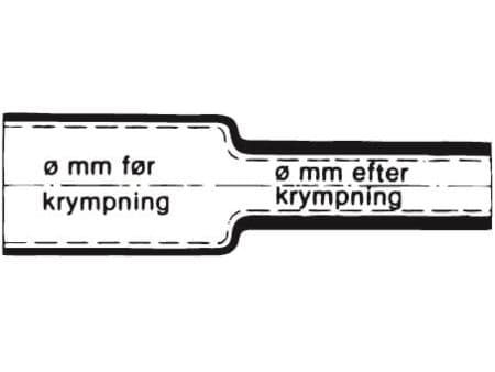 Krympeslange ATUM 9/3-1,2 m med lim