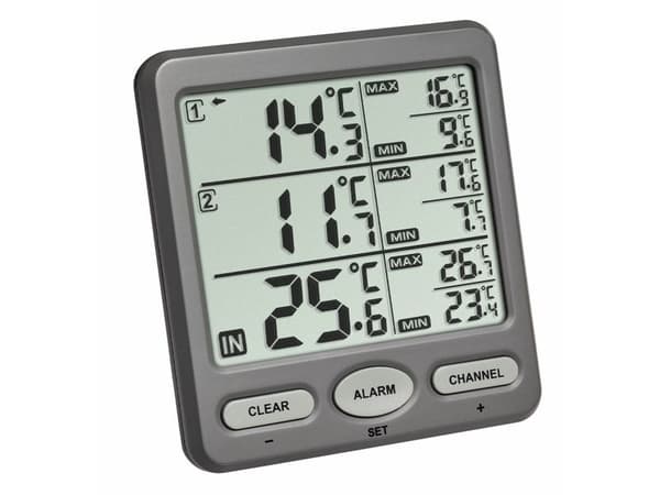 TFA Trio - Termometer - digitalt - grå