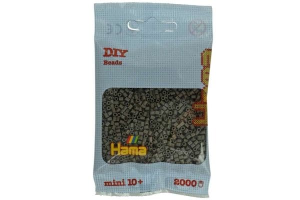 Hama mini pärlor 2000 st gråbrun