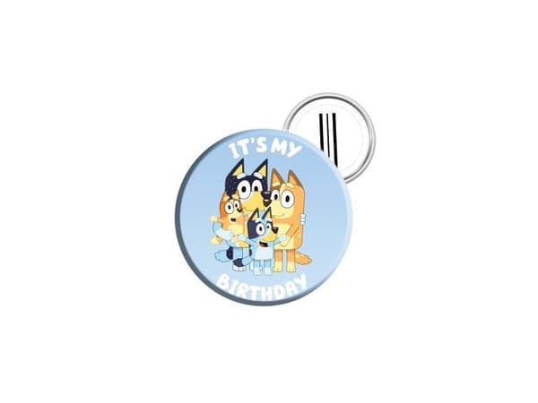 Bluey birthday badge