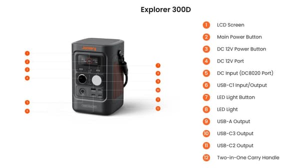 Explorer 300D EU portabel kraftstation