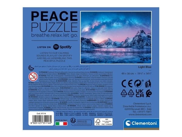 Puzzle Peace Collection vaaleansininen, 500 palaa