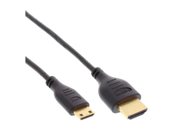 InLine 17555C, 0,5 m, HDMI Typ A (Standard), HDMI Typ C (Mini), 3D, Sortera