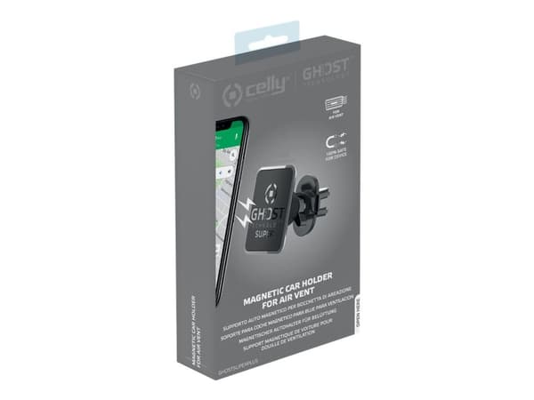 Celly Ghost Super Plus, Matkapuhelin/älypuhelin, Passiiviteline, Auto, Musta