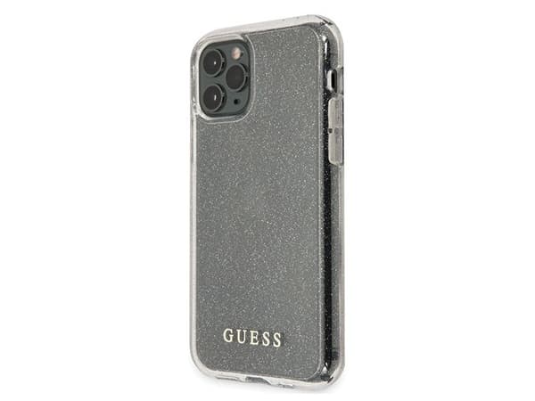 Guess GUHCN65PCGLSI hårt glitterfodral till iPhone 11 Pro Max - silver/silver