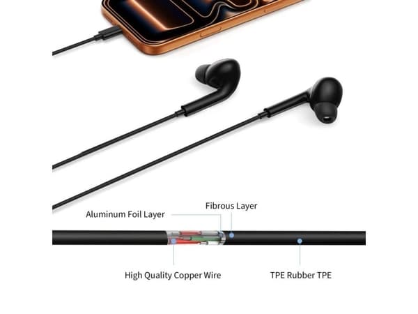 Sluchawki Tech-Protect TECH-PROTECT ULTRABOOST MINI JACK EARPHONE CORE G3 BLACK