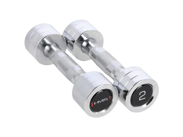 HMS-hantel CHD02 krom 2 x 2 kg