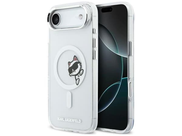 Karl Lagerfeld IML Peekaboo MagSafe Case for iPhone Air - Clear