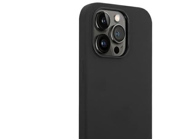 BMW silikone metall-logo skydd till iPhone 14 Pro - sort