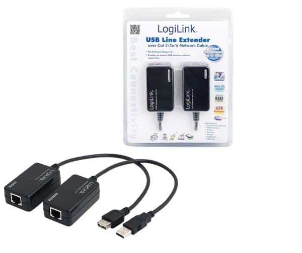 LogiLink USB Line Extender - USB-förlängningskabel - USB - upp till 60 m
