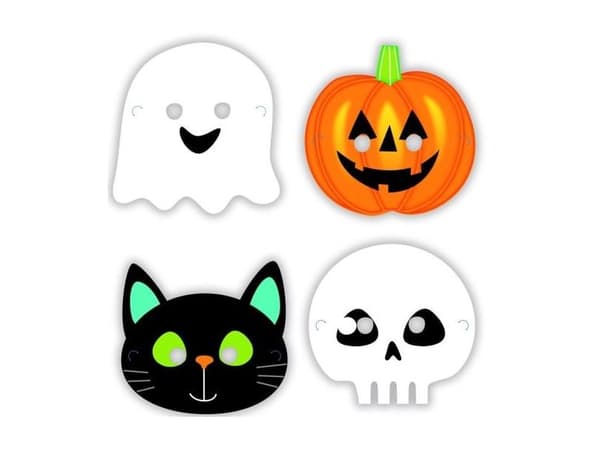 Halloween-vänner masker, 8 st