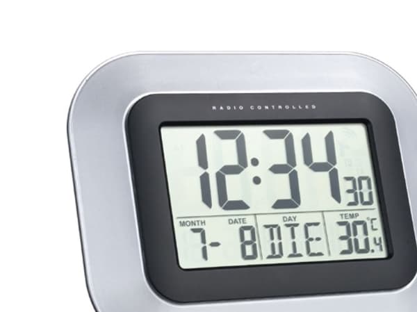 Technoline WS8005, Digital väckarklocka, Silver, AA, 1,5 V, 226 mm, 180 mm