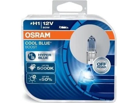 OSRAM COOL BLUE BOOST H1 80W 12V P14.5S bilpærer 2 stk