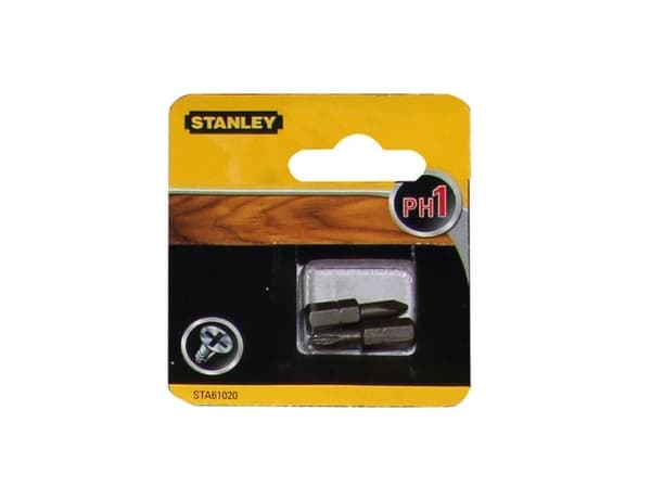 Stanley STA61020-XJ, 2 styck, Phillips, PH1, 25 mm, Hexagonal