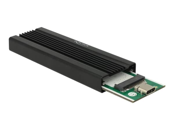 Delock - Lagringspakning - M.2 Kort - USB 3.1 (Gen 2) - sort
