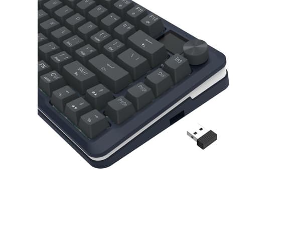 REDRAGON K708-RGB-PRO FLEKACT, Ledning & Trådløs, USB + RF Wireless + Bluetooth, Mekanisk nøkkelbryter, Sort