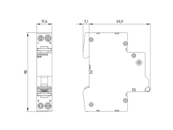 Siemens 5SV6016-6MC16, 6000 A, IP20