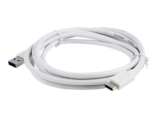 Cablexpert - USB-kabel - USB typ A (hane) till USB-C (hane) - USB 3.1 - 3 A - 1.8 m - formpressad - vit