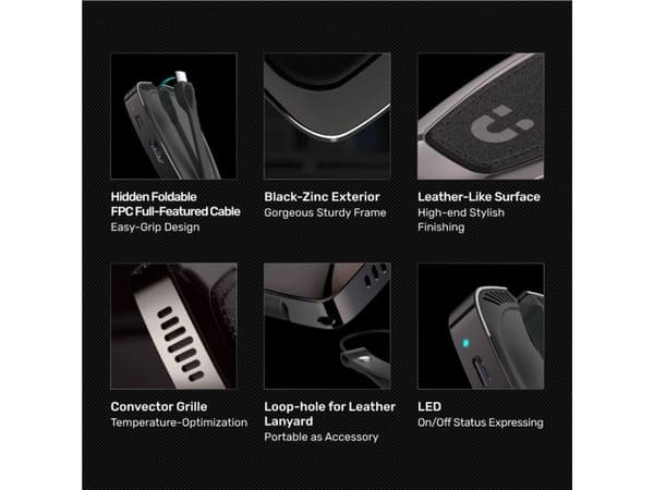 Unitek uHUB Q4+ - Dokkingstasjon - USB-C - HDMI