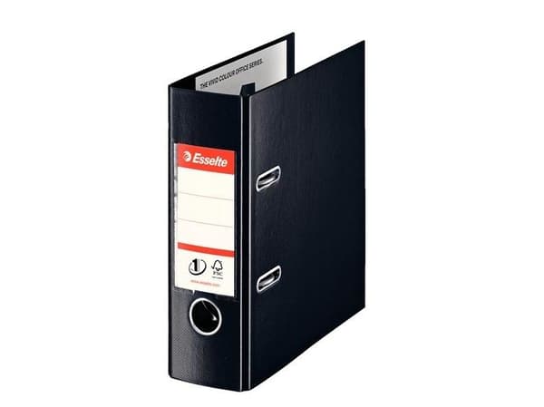 Brevordner Esselte No.1 sort A5 75 mm bred - (20 stk.)